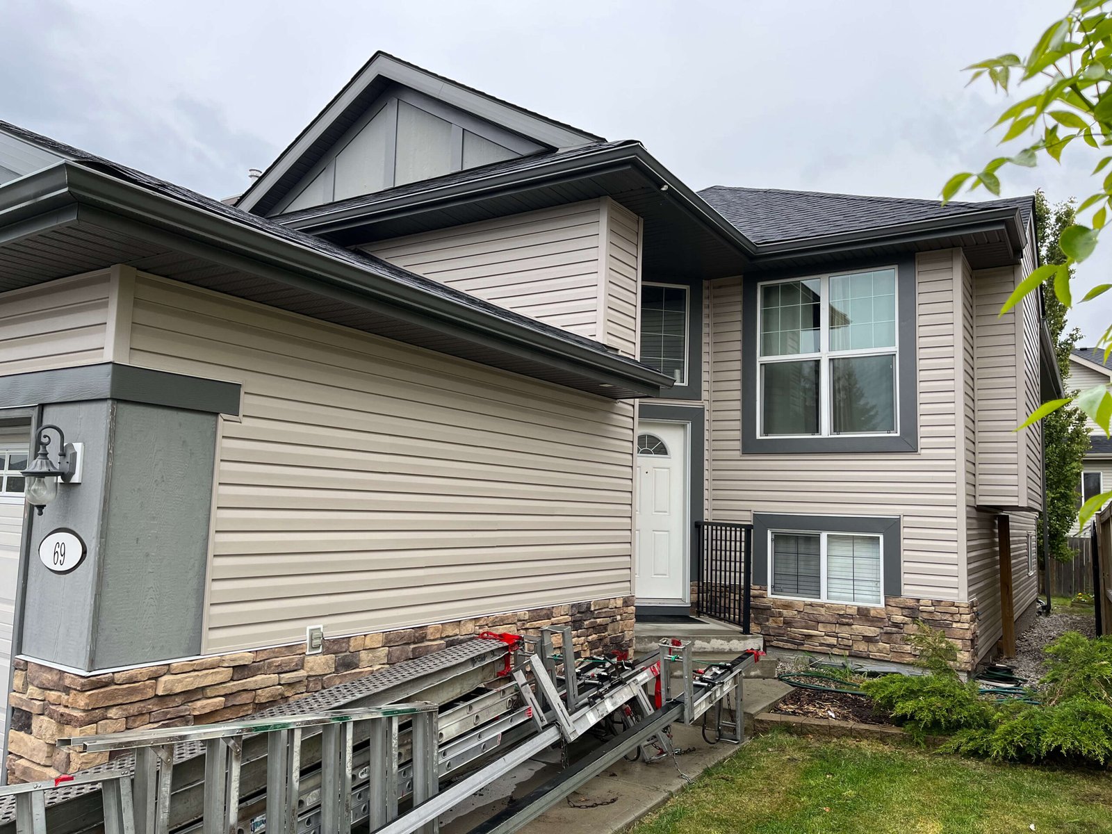 Completed siding installation by Watson Exteriors